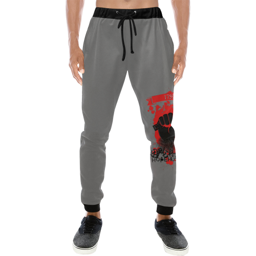 Hope Hustler Freedom Men's All Over Print Sweatpants/Large Size (Model L11)