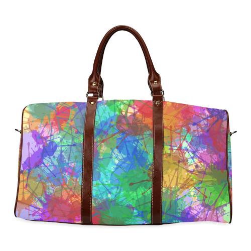 Colorful Abstract Waterproof Travel Bag/Small (Model 1639)