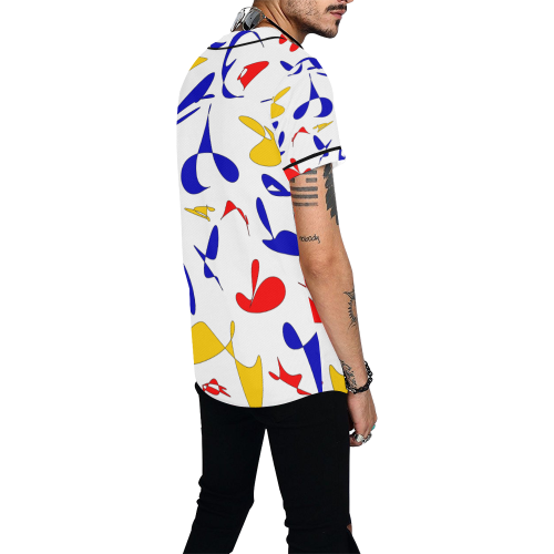 zappwaits abstract 06 All Over Print Baseball Jersey for Men (Model T50)