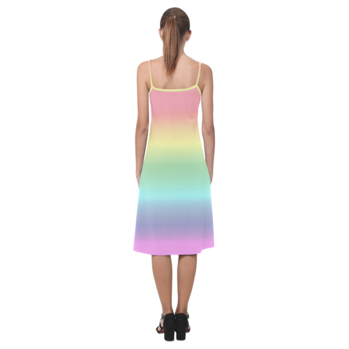 Pastel Rainbow Alcestis Slip Dress (Model D05)