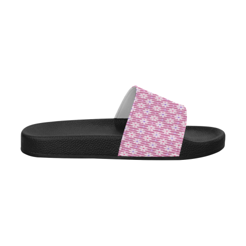 Pretty Pink Flowers Women's Slide Sandals (Model 057)