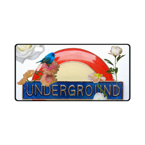 Flowery Underground License Plate