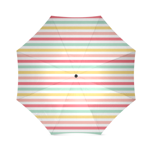 Pastel Stripes Foldable Umbrella (Model U01)