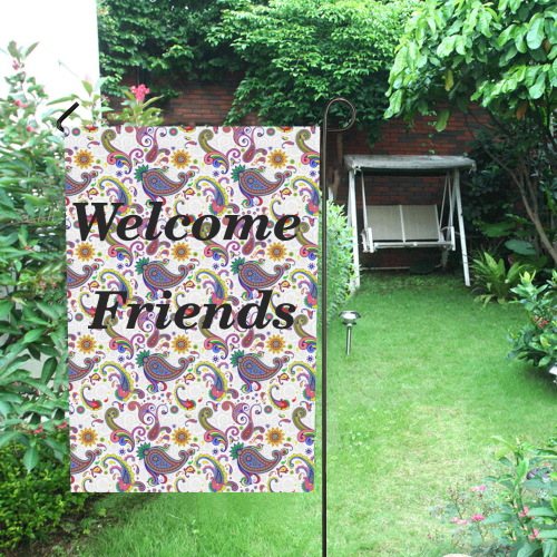 Bright paisley Garden Flag 12‘’x18‘’（Without Flagpole）