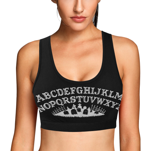 mystifying oraclebwhollow Women's All Over Print Sports Bra (Model T52)