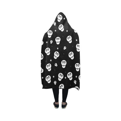 Star Skulls Hooded Blanket 50''x40''