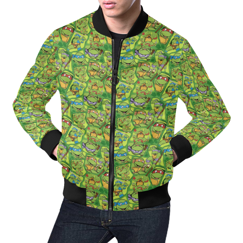Teenage Mutant Ninja Turtles (TMNT) All Over Print Bomber Jacket for Men (Model H19)