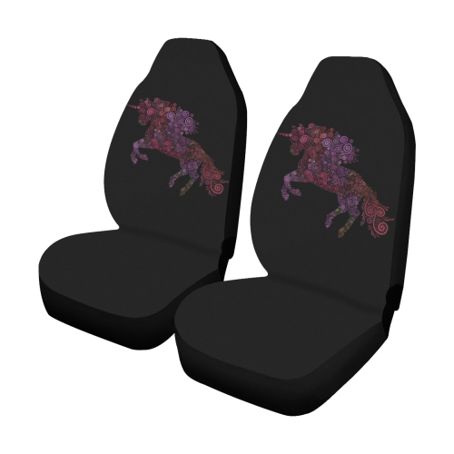 3d Psychedelic Unicorn Car Seat Covers (Set of 2)