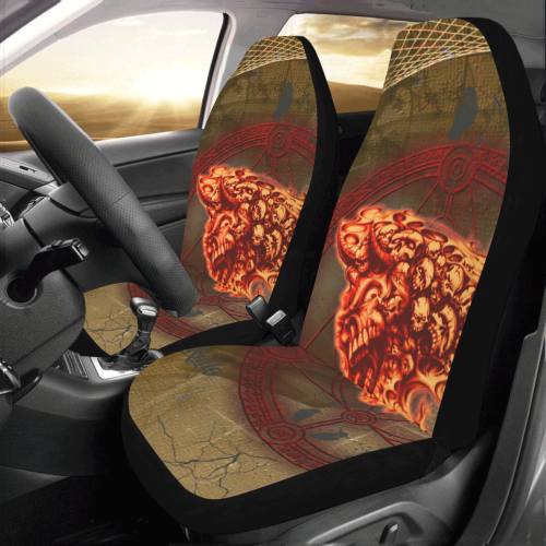 Awesome, creepy flyings skulls Car Seat Covers (Set of 2)