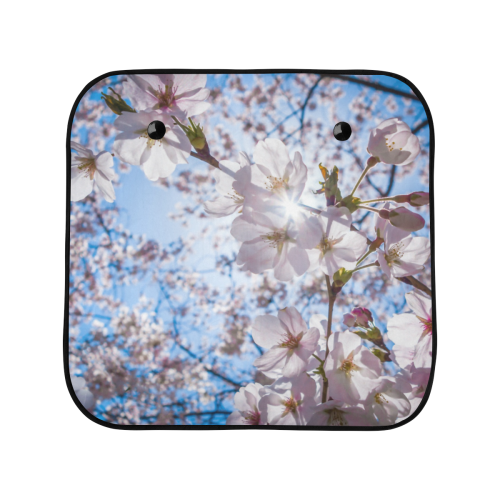 Japanese Cherry Blossom Festival With A View Of Th Car Sun Shade 28"x28"x2pcs