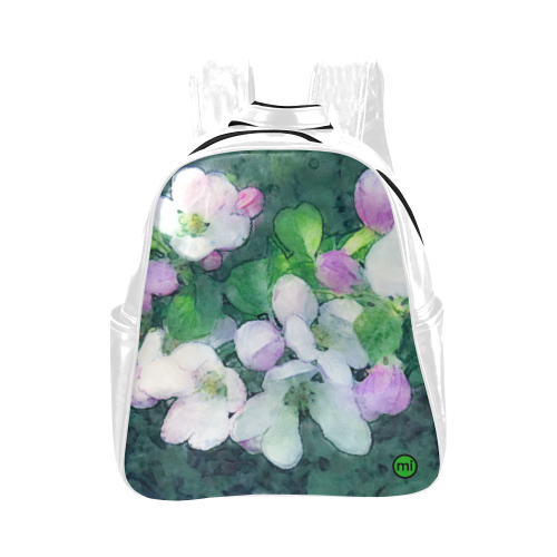 Apple Blossom. Inspired by the Magic Island of Gotland. Multi-Pockets Backpack (Model 1636)