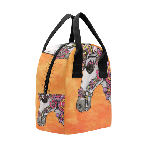 Carousel Horse Lunch Tote Zipper Lunch Bag (Model 1689)