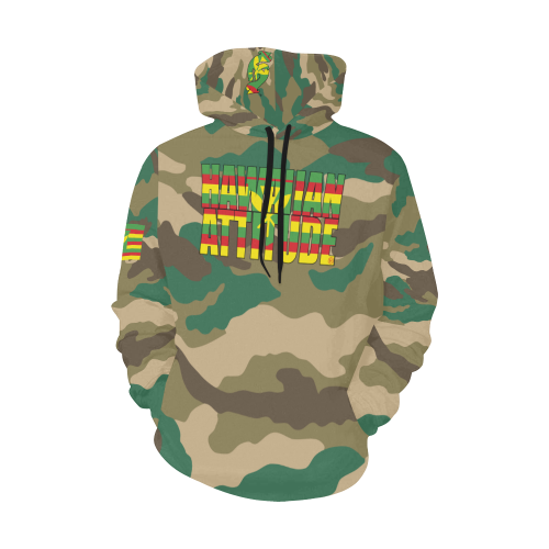 Sovereign Wahine Front Lines Pullover All Over Print Hoodie for Women (USA Size) (Model H13)