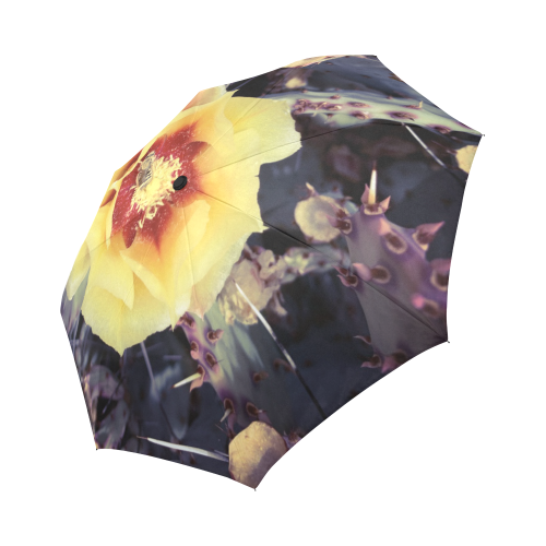 Cactus Flower Auto-Foldable Umbrella (Model U04)