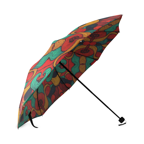 psychedelic art Foldable Umbrella (Model U01)