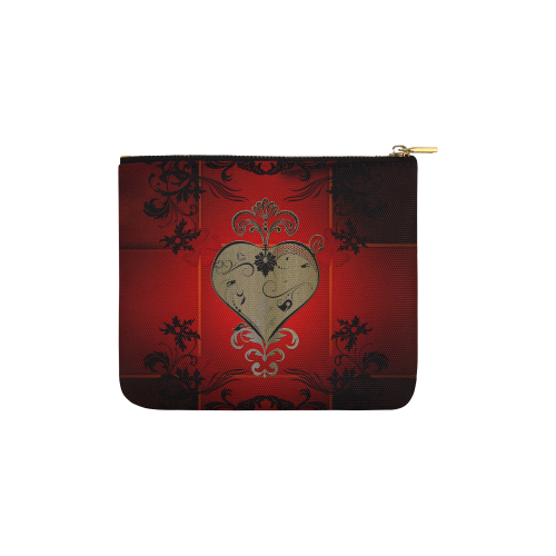 Wonderful decorative heart Carry-All Pouch 6''x5''