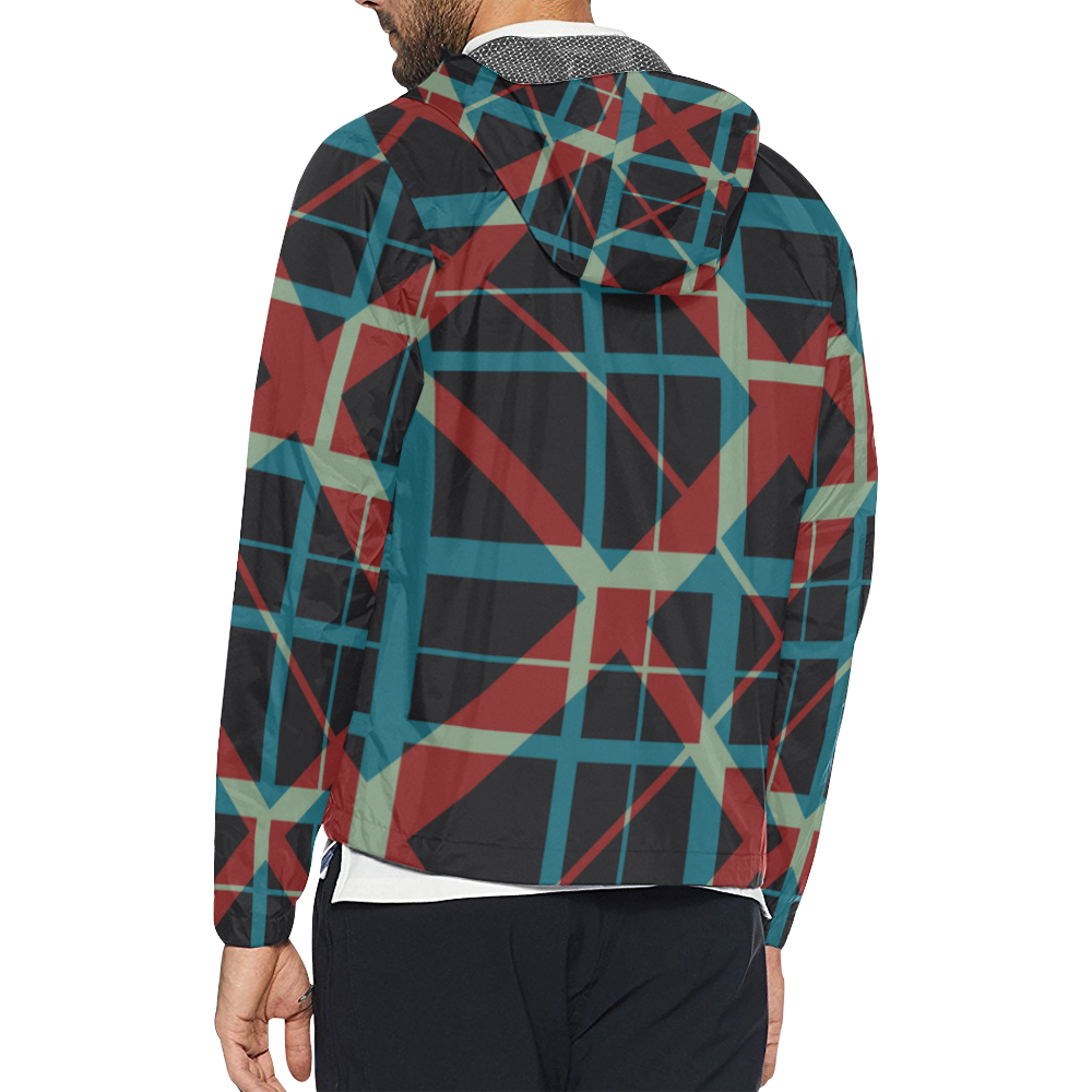 patterned windbreaker