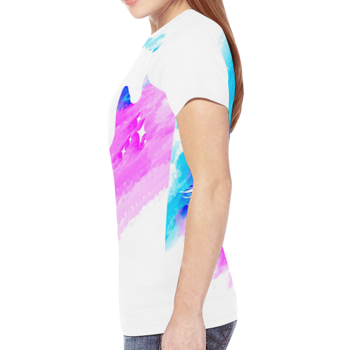 unicorn New All Over Print T-shirt for Women (Model T45)