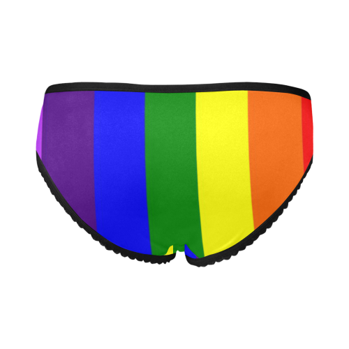 Rainbow Flag (Gay Pride - LGBTQIA+) Women's All Over Print Girl Briefs (Model L14)