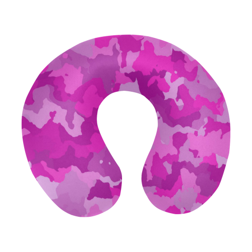 camouflage hot pink U-Shape Travel Pillow