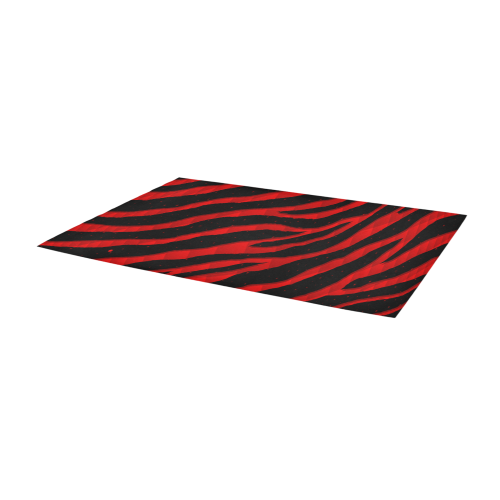 Ripped SpaceTime Stripes - Red Area Rug 9'6''x3'3''