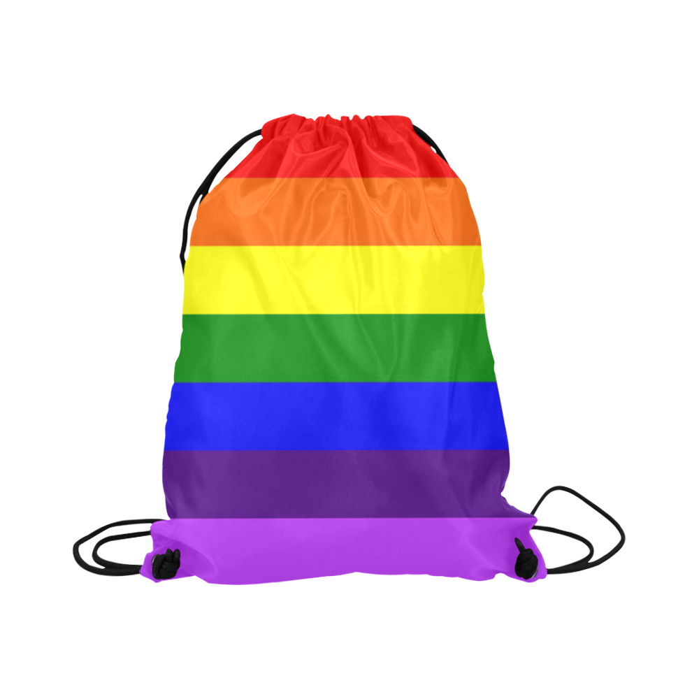 rainbow drawstring backpack