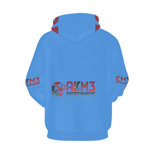 ak3mlogo All Over Print Hoodie for Men/Large Size (USA Size) (Model H13)