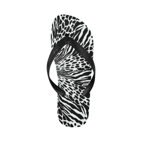 animal print 1 Flip Flops for Men/Women (Model 040)
