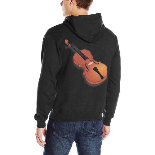 violin Men's Classic Hoodie (Model H17)
