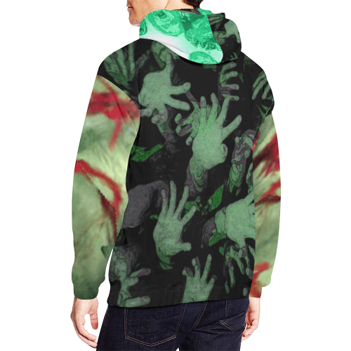 zombie are coming All Over Print Hoodie for Men (USA Size) (Model H13)