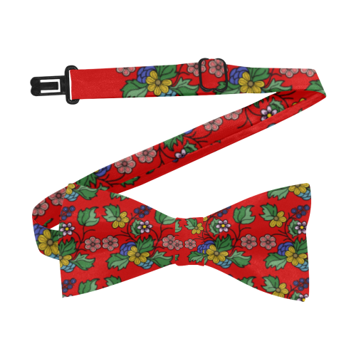 red floral old style Custom Bow Tie