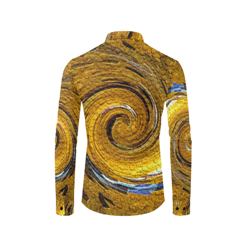 Gold by Artdream Men's All Over Print Casual Dress Shirt (Model T61)