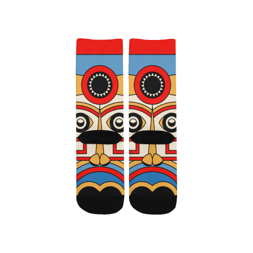 Aztec Religion Tribal Kids' Custom Socks