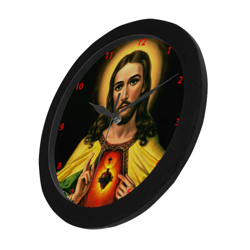 Sacred heart of Jesus Christ Circular Plastic Wall clock