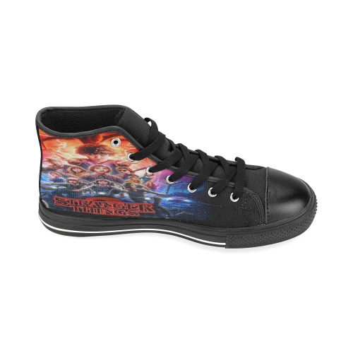 STRANGER THINGS High Top Canvas Shoes for Kid (Model 017)