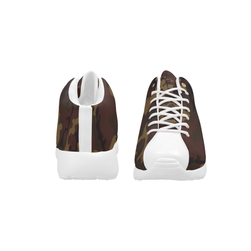 Camo Dark Brown Men's Basketball Training Shoes (Model 47502)