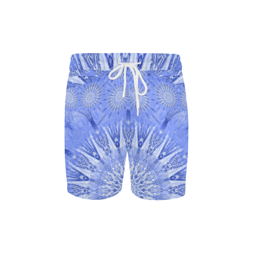 boho blue purple Men's Mid-Length Swim Shorts (Model L39)