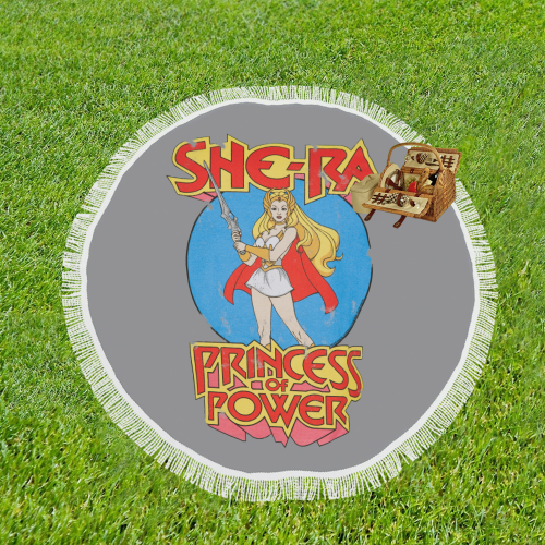 She-Ra Princess of Power Circular Beach Shawl 59"x 59"
