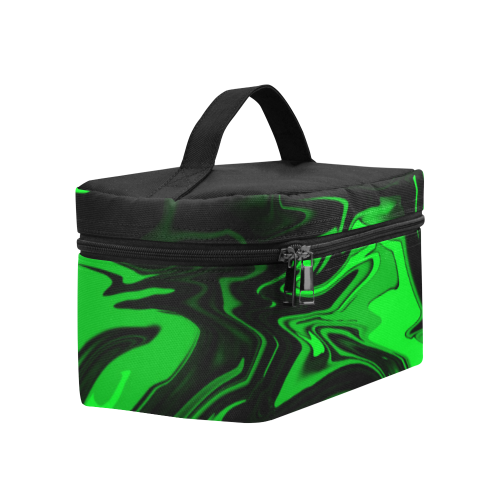 Dark Pastel Green Cosmetic Bag/Large (Model 1658)