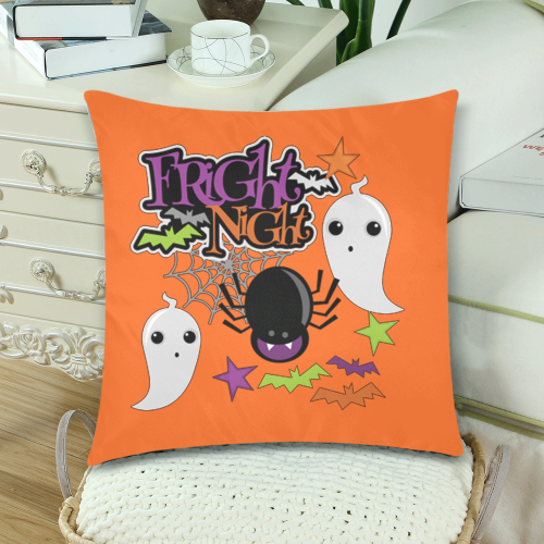 Fright Night Custom Zippered Pillow Cases 18"x 18" (Twin Sides) (Set of 2)
