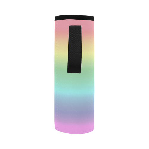 Pastel Rainbow Neoprene Water Bottle Pouch/Large