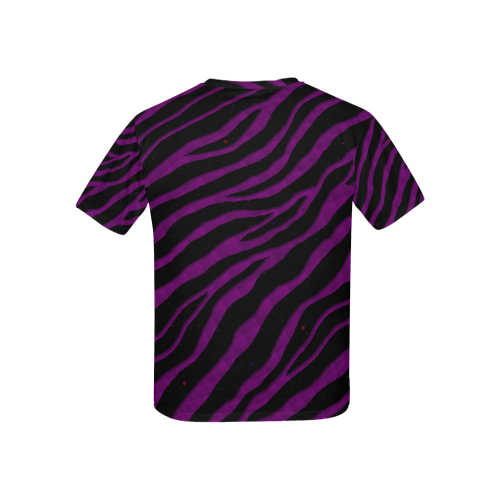 Ripped SpaceTime Stripes - Purple Kids' All Over Print T-shirt (USA Size) (Model T40)