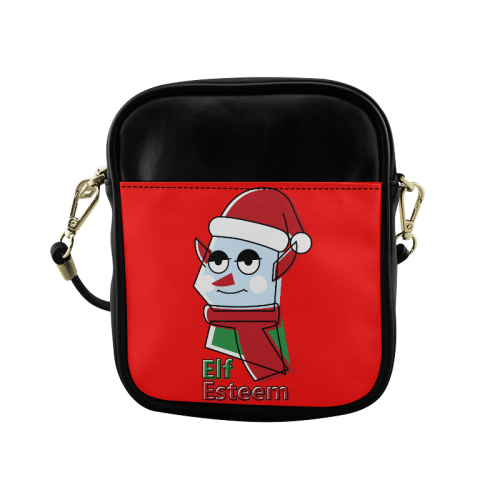 Elf Esteem CHRISTMAS RED Sling Bag (Model 1627)