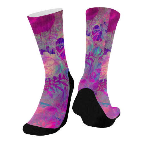 flora 6 Mid-Calf Socks (Black Sole)