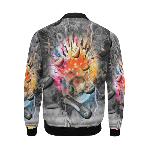 Space of Colors by Nico Bielow All Over Print Bomber Jacket for Men (Model H19)