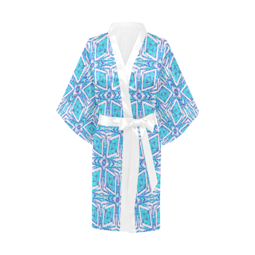 geometric doodle 1 Kimono Robe