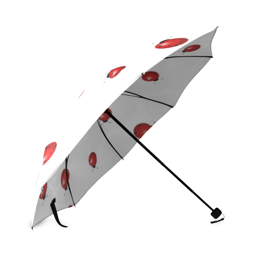 Ladybug white Foldable Umbrella (Model U01)