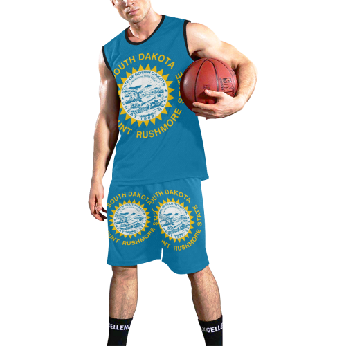 SOUTH DAKOTA All Over Print Basketball Uniform