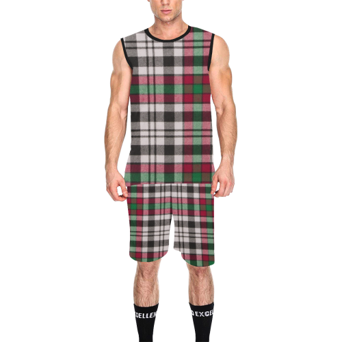 BORTHWICK DRESS TARTAN All Over Print Basketball Uniform