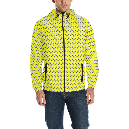 day and night All Over Print Quilted Windbreaker for Men (Model H35)